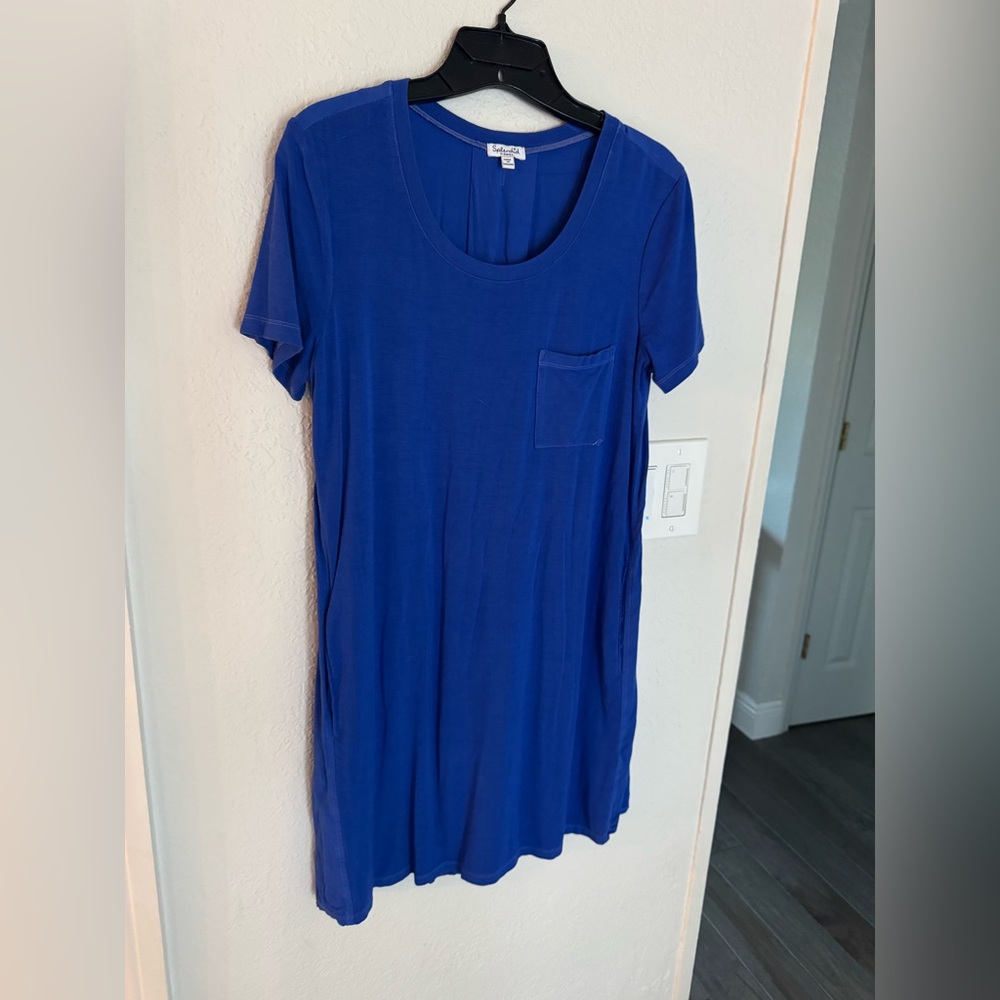 Splendid Purple / blue stretch dress W/ pockets, XS
